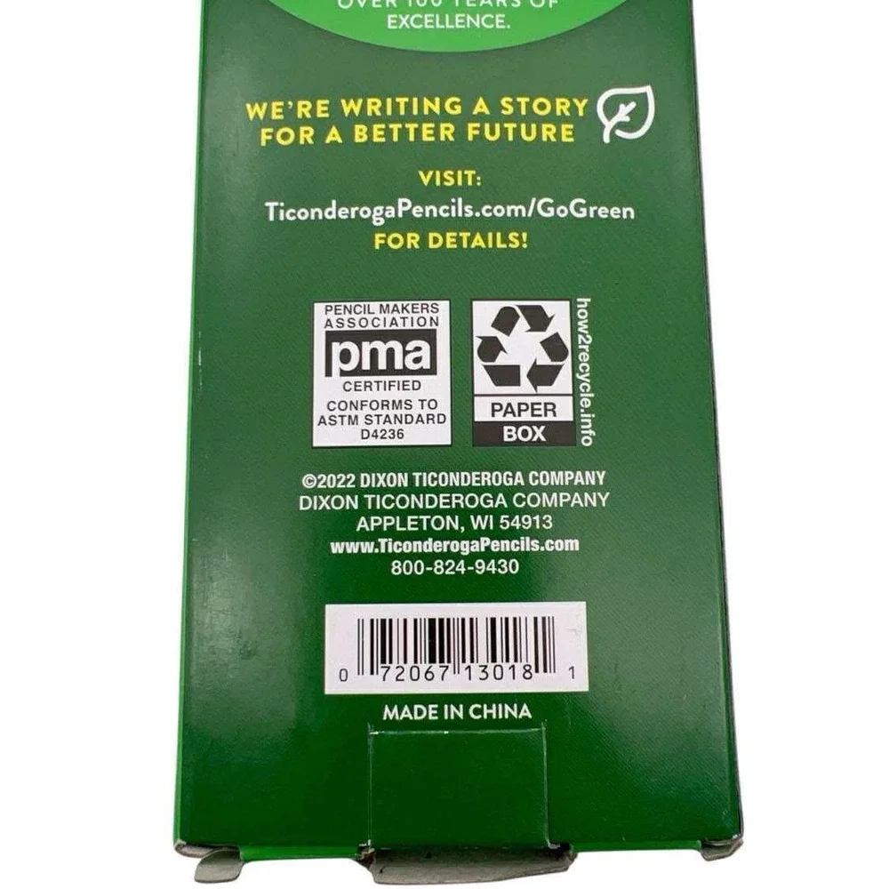 Ticonderoga Neon Sharpened Pencils, 18 Count,‎ #2 HB - Bright Colors